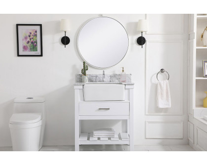 Elegant Bathroom Vanity - White (VF60130WH-BS)