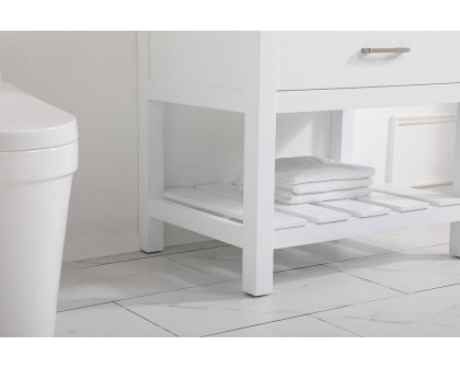 Elegant Bathroom Vanity - White (VF60130WH-BS)