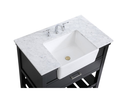 Elegant Bathroom Vanity - Black (VF60136BK)