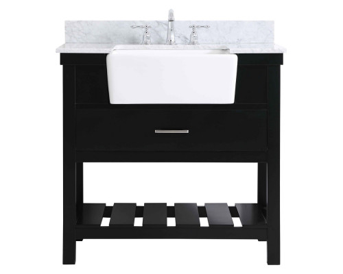 Elegant Bathroom Vanity - Black (VF60136BK-BS)