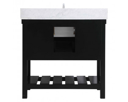 Elegant Bathroom Vanity - Black (VF60136BK-BS)