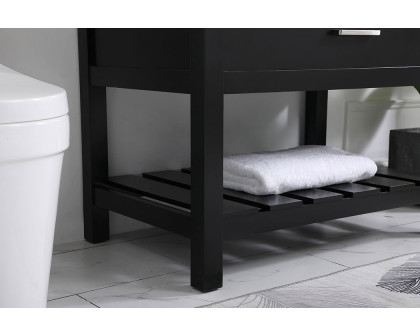 Elegant Bathroom Vanity - Black (VF60136BK-BS)