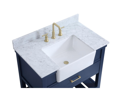 Elegant Bathroom Vanity - Blue (VF60136BL-BS)