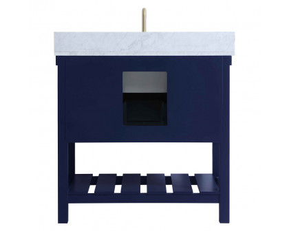 Elegant Bathroom Vanity - Blue (VF60136BL-BS)