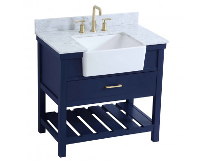 Elegant Bathroom Vanity - Blue (VF60136BL-BS)