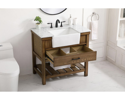 Elegant Bathroom Vanity - Driftwood (VF60136DW)