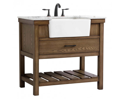 Elegant Bathroom Vanity - Driftwood (VF60136DW)