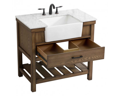 Elegant Bathroom Vanity - Driftwood (VF60136DW)