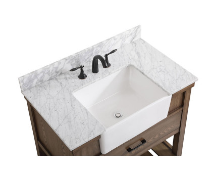 Elegant Bathroom Vanity - Driftwood (VF60136DW-BS)