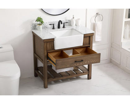 Elegant Bathroom Vanity - Driftwood (VF60136DW-BS)