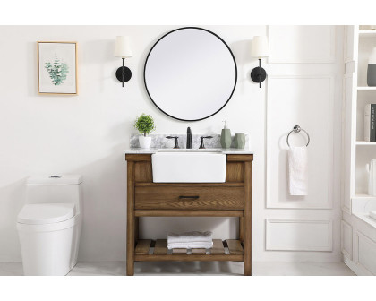 Elegant Bathroom Vanity - Driftwood (VF60136DW-BS)