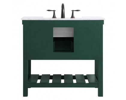 Elegant Bathroom Vanity - Green (VF60136GN)