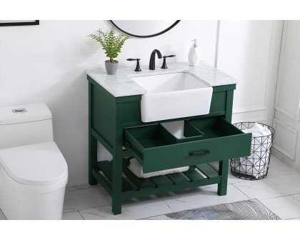 Elegant Bathroom Vanity - Green (VF60136GN)