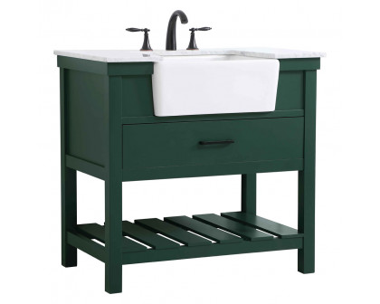 Elegant Bathroom Vanity - Green (VF60136GN)