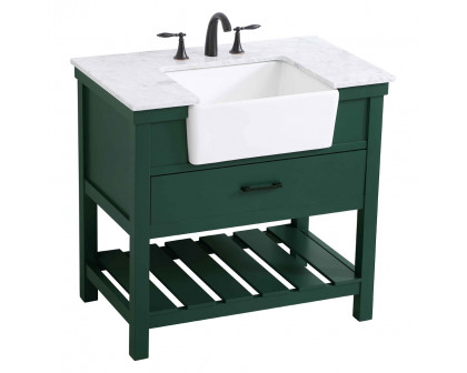 Elegant Bathroom Vanity - Green (VF60136GN)