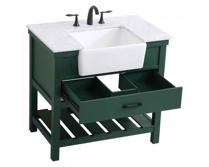 Elegant Bathroom Vanity - Green (VF60136GN)