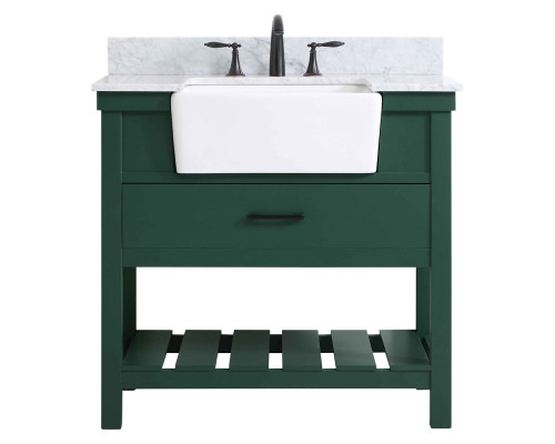 Elegant Bathroom Vanity - Green (VF60136GN-BS)