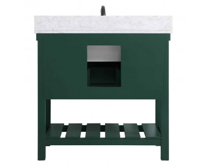 Elegant Bathroom Vanity - Green (VF60136GN-BS)