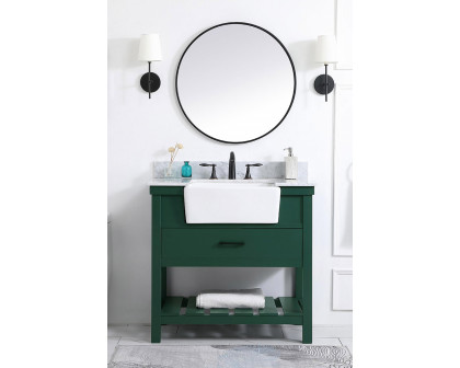 Elegant Bathroom Vanity - Green (VF60136GN-BS)