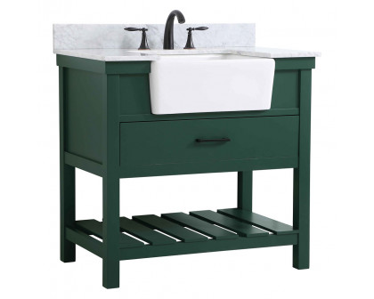 Elegant Bathroom Vanity - Green (VF60136GN-BS)