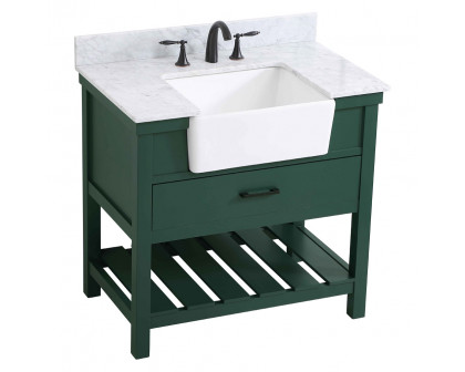 Elegant Bathroom Vanity - Green (VF60136GN-BS)