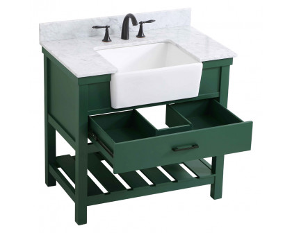 Elegant Bathroom Vanity - Green (VF60136GN-BS)