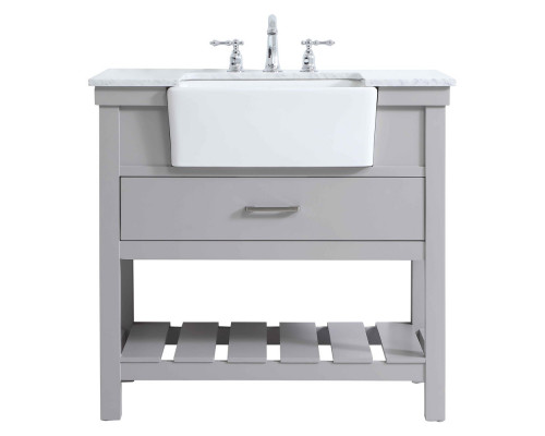 Elegant Bathroom Vanity - Gray (VF60136GR)