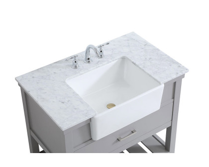 Elegant Bathroom Vanity - Gray (VF60136GR)