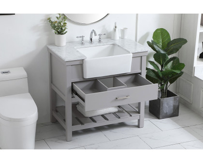 Elegant Bathroom Vanity - Gray (VF60136GR)