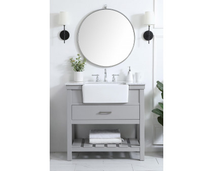 Elegant Bathroom Vanity - Gray (VF60136GR)