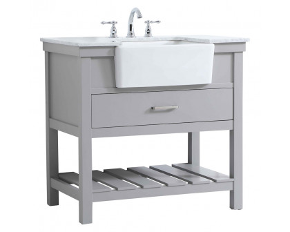 Elegant Bathroom Vanity - Gray (VF60136GR)