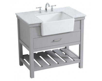 Elegant Bathroom Vanity - Gray (VF60136GR)