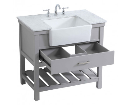 Elegant Bathroom Vanity - Gray (VF60136GR)