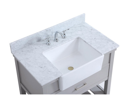 Elegant Bathroom Vanity - Gray (VF60136GR-BS)