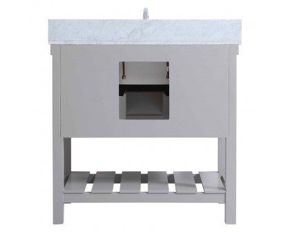 Elegant Bathroom Vanity - Gray (VF60136GR-BS)