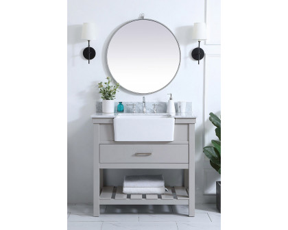 Elegant Bathroom Vanity - Gray (VF60136GR-BS)