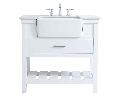 Elegant Bathroom Vanity - White (VF60136WH)