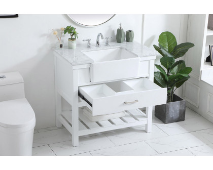 Elegant Bathroom Vanity - White (VF60136WH)