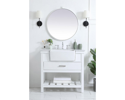 Elegant Bathroom Vanity - White (VF60136WH)