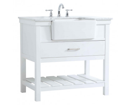 Elegant Bathroom Vanity - White (VF60136WH)