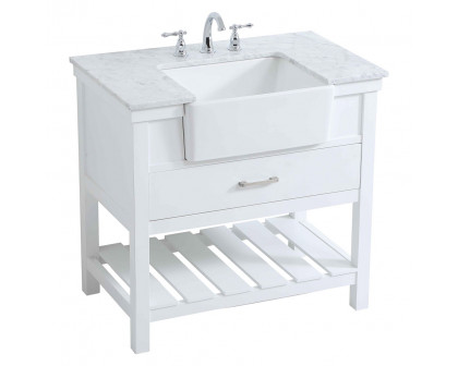 Elegant Bathroom Vanity - White (VF60136WH)