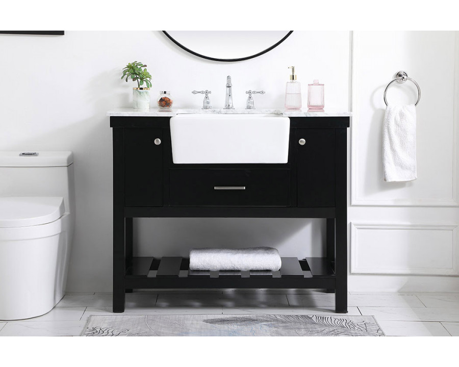 Elegant Bathroom Vanity - Black (VF60142BK)