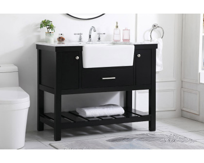 Elegant Bathroom Vanity - Black (VF60142BK)