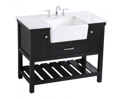 Elegant Bathroom Vanity - Black (VF60142BK)