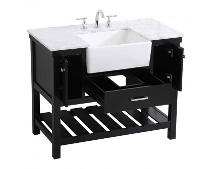 Elegant Bathroom Vanity - Black (VF60142BK)