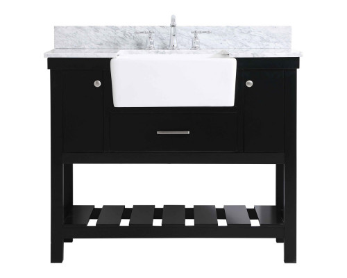 Elegant Bathroom Vanity - Black (VF60142BK-BS)