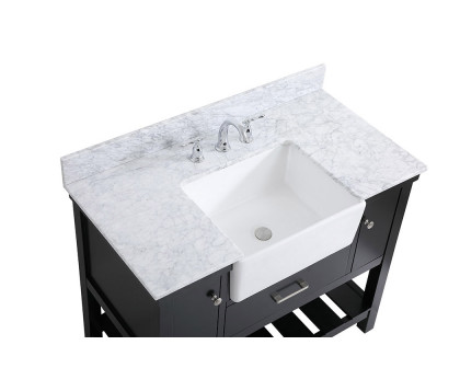 Elegant Bathroom Vanity - Black (VF60142BK-BS)