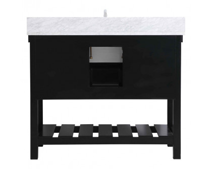 Elegant Bathroom Vanity - Black (VF60142BK-BS)