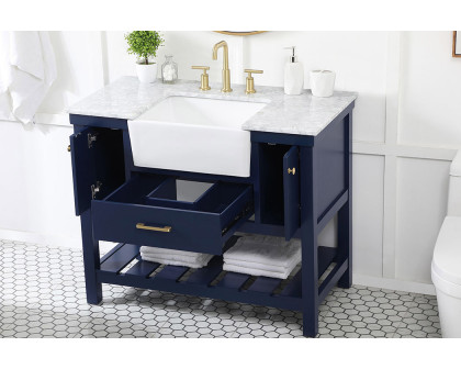 Elegant Bathroom Vanity - Blue (VF60142BL)