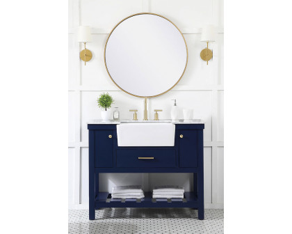 Elegant Bathroom Vanity - Blue (VF60142BL)